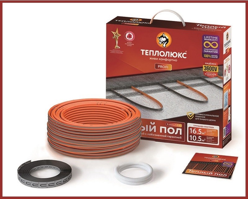 Кабель нагревательный "Теплолюкс" ProfiRoll 116,5 м/2025 Вт